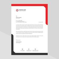 Letterhead Template Design in Minimalist Style vector