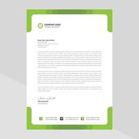 Letterhead Template Design in Minimalist Style vector