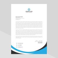 Letterhead Template Design in Minimalist Style vector