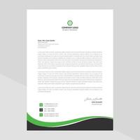 Letterhead Template Design in Minimalist Style vector