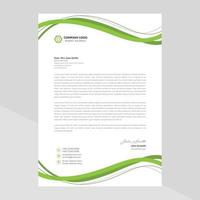 Letterhead Template Design in Minimalist Style vector