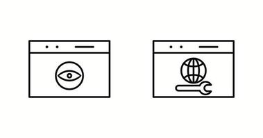 Unique Two Line Vector Icons Set