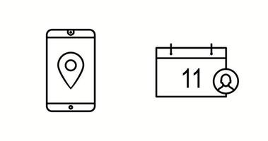 Unique Two Line Vector Icons Set