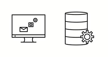 Unique Two Line Vector Icons Set