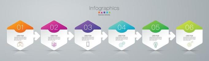 Timeline infographics and icons vector