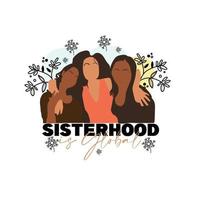 Sisterhood Power Team vector