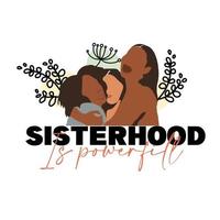 Women Protesters sister hood vector