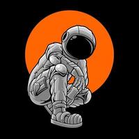 STYLISH ASTRONAUT PREMIUM VECTOR