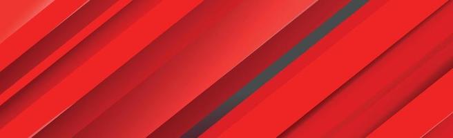 Volumetric lines on a red background - panoramic Vector background