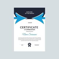 Certificate template design vector