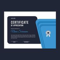 Certificate template awards diploma background vector