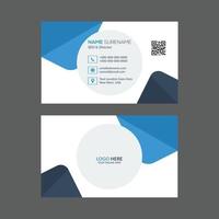 Corporate business card template vector