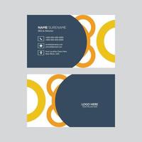 Corporate business card template vector