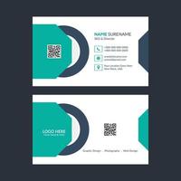 Business card template design vector