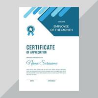 Certificate template awards diploma background vector