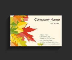 Company Business Card Vector Illustration