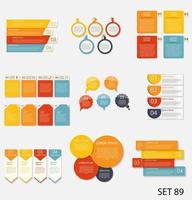 Collection of Infographic Templates for Business Vector Illustration