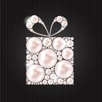 Beauty Pearl Gift Background Vector illustration