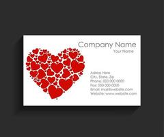 Company Business Card Vector Illustration