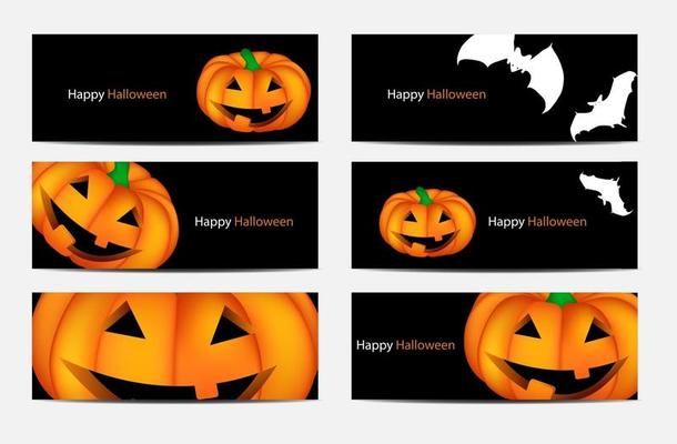 Halloween Background with Pumpkin Vector Illustration