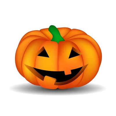 Halloween Background with Pumpkin Vector Illustration