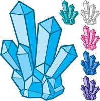 Crystal Collection In Color vector