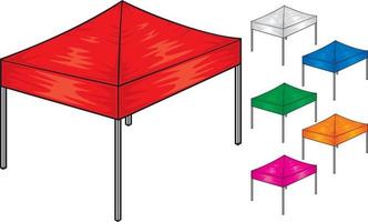 Folding Tent Collection vector