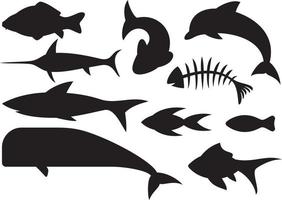 Fish Icon Set vector