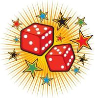 Red Dices Design vector