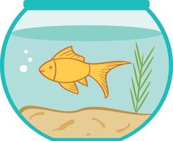 Goldfish in a Bowl vector