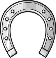 Silver Horseshoe Icon vector