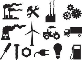 Industry Icons Collection vector