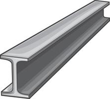 Metal Rail for Construction Works vector