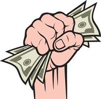 Money in Hand vector