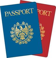 diseño de icono de pasaporte vector