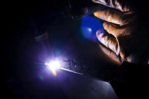 Arc Welding in Construction Area photo