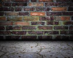 Urban Grunge Interior Brick Wall Stage photo