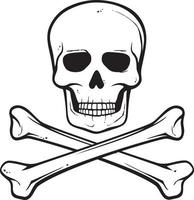 Skull with Crossed Bones vector