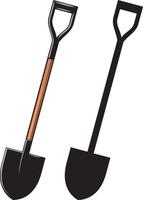 Shovel Tool Icons vector
