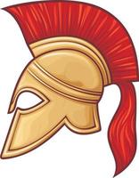 Spartan Warrior Helmet vector