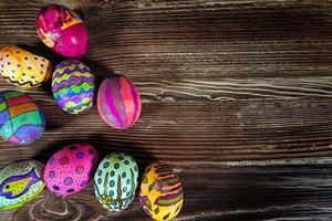 Paschal Easter Eggs Holiday Celebration in Spring Time photo