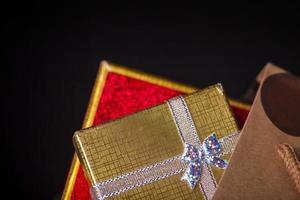 concepto de caja de regalo del día de san valentín de cumpleaños de navidad foto