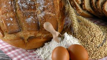 Delicious Fresh Mix of  Bread Food Concept photo