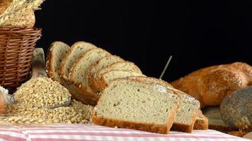 Delicious Fresh Mix of  Bread Food Concept photo