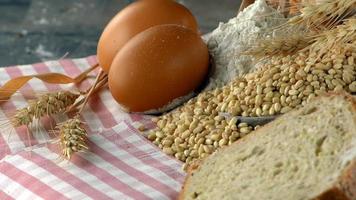 Delicious Fresh Mix of  Bread Food Concept photo