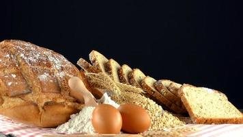 Delicious Fresh Mix of  Bread Food Concept photo