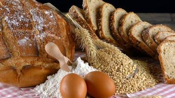 Delicious Fresh Mix of  Bread Food Concept photo