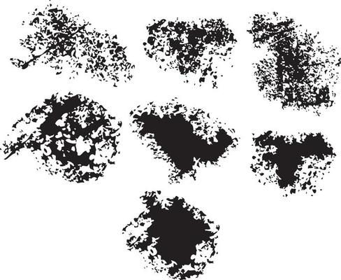 Ink Brush Strokes Set