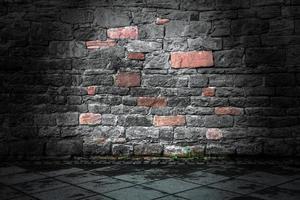 Grunge Stone Brick Wall Background Texture photo