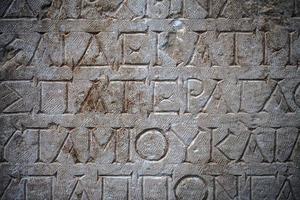 símbolos históricos signos alfabetos del antiguo egipto foto